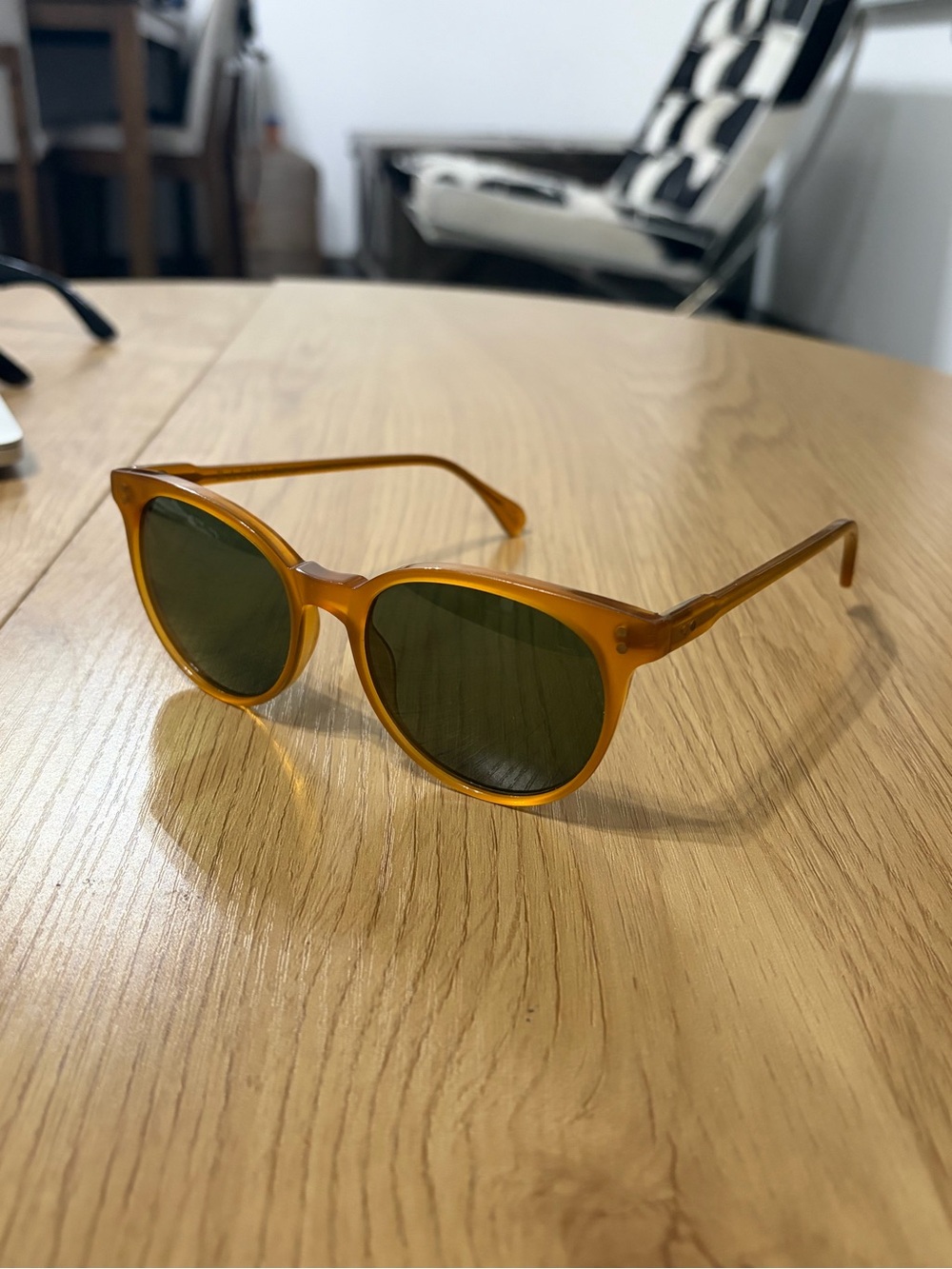 RAEN Norie Honey 53 Amber Hand Made Frame Sunglasses